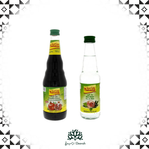 GRENADINE  MOLASSES 750 ml + ROSE WATER 300ml